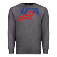 Charcoal Heather usa hockey simple Premium Sweatshirt - linhVisuals