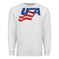 Oatmeal Heather usa hockey simple Premium Sweatshirt - linhVisuals