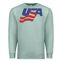 Seafoam usa hockey simple Premium Sweatshirt - linhVisuals