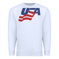 White usa hockey simple Premium Sweatshirt - linhVisuals