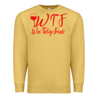 Antique Gold wine tasting friends Premium Sweatshirt - linhVisuals