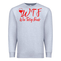 Heather Grey wine tasting friends Premium Sweatshirt - linhVisuals