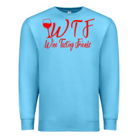 Ocean Blue wine tasting friends Premium Sweatshirt - linhVisuals