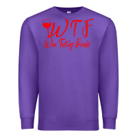 Purple wine tasting friends Premium Sweatshirt - linhVisuals