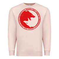 Pale Pink fenrir wolf of odin Premium Sweatshirt - linhVisuals