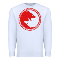 White fenrir wolf of odin Premium Sweatshirt - linhVisuals