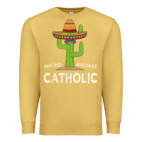 Antique Gold fun catholicism humor meme saying  funny catholic t shirt Premium Sweatshirt - linhVisuals