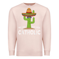 Pale Pink fun catholicism humor meme saying  funny catholic t shirt Premium Sweatshirt - linhVisuals