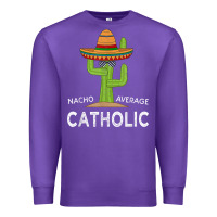 Purple fun catholicism humor meme saying  funny catholic t shirt Premium Sweatshirt - linhVisuals