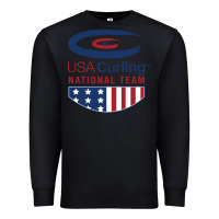 Black usa curling team Premium Sweatshirt - linhVisuals