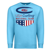 Ocean Blue usa curling team Premium Sweatshirt - linhVisuals