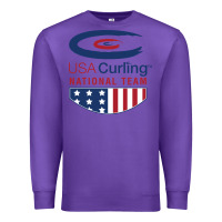 Purple usa curling team Premium Sweatshirt - linhVisuals