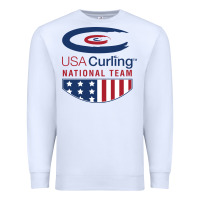 White usa curling team Premium Sweatshirt - linhVisuals