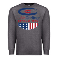 Charcoal Heather usa curling team Premium Sweatshirt - linhVisuals