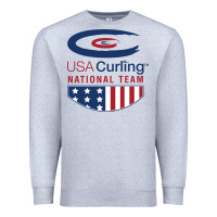 Heather Grey usa curling team Premium Sweatshirt - linhVisuals