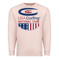 Pale Pink usa curling team Premium Sweatshirt - linhVisuals
