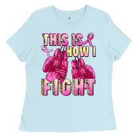 Baby Blue This is how i fight Ladies Tee - FaDigitalArtStudio