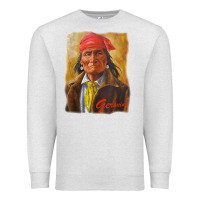 Oatmeal Heather geronimo apache warrior native american t shirt Premium Sweatshirt - linhVisuals