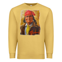 Antique Gold geronimo apache warrior native american t shirt Premium Sweatshirt - linhVisuals