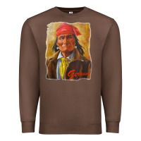 Chestnut geronimo apache warrior native american t shirt Premium Sweatshirt - linhVisuals