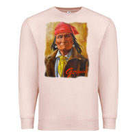 Pale Pink geronimo apache warrior native american t shirt Premium Sweatshirt - linhVisuals