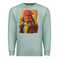 Seafoam geronimo apache warrior native american t shirt Premium Sweatshirt - linhVisuals