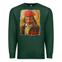 Sports Green geronimo apache warrior native american t shirt Premium Sweatshirt - linhVisuals