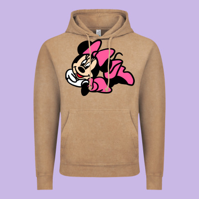 Minnie Mouse Vintage Hoodie Designed By Cowhidedigitalart