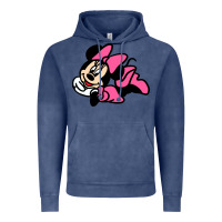Vintage Denim Minnie Mouse Vintage Hoodie - CowhideDigitalArt