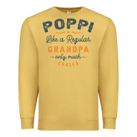 Antique Gold Mens Poppi Like a Regular Grandpa Funny Fathers Day Premium Sweatshirt - linhVisuals