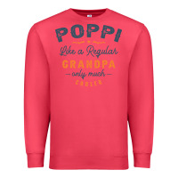 Cardinal Mens Poppi Like a Regular Grandpa Funny Fathers Day Premium Sweatshirt - linhVisuals