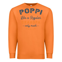Carrot Mens Poppi Like a Regular Grandpa Funny Fathers Day Premium Sweatshirt - linhVisuals