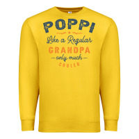 Lemon Mens Poppi Like a Regular Grandpa Funny Fathers Day Premium Sweatshirt - linhVisuals