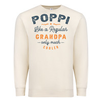 Sandshell Mens Poppi Like a Regular Grandpa Funny Fathers Day Premium Sweatshirt - linhVisuals