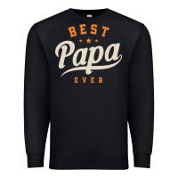Mens Best Papa Ever Funny Fathers Day Premium Sweatshirt | Teevron