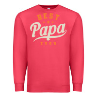 Cardinal Mens Best Papa Ever Funny Fathers Day Premium Sweatshirt - linhVisuals