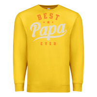 Lemon Mens Best Papa Ever Funny Fathers Day Premium Sweatshirt - linhVisuals