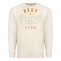 Sandshell Mens Best Papa Ever Funny Fathers Day Premium Sweatshirt - linhVisuals