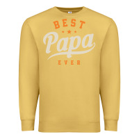 Antique Gold Mens Best Papa Ever Funny Fathers Day Premium Sweatshirt - linhVisuals