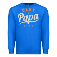True Royal Mens Best Papa Ever Funny Fathers Day Premium Sweatshirt - linhVisuals