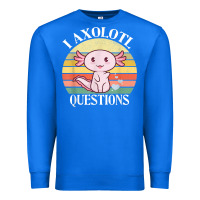 True Royal i axolotl questions funny axolotl costume for axolotl lovers t shirt Premium Sweatshirt - linhVisuals