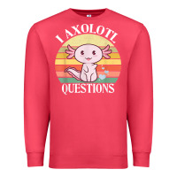 Cardinal i axolotl questions funny axolotl costume for axolotl lovers t shirt Premium Sweatshirt - linhVisuals