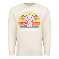 Sandshell i axolotl questions funny axolotl costume for axolotl lovers t shirt Premium Sweatshirt - linhVisuals