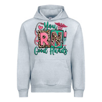 Heather Grey you rn good hands registered nurse Urban Hoodie - RanaPortraitStore