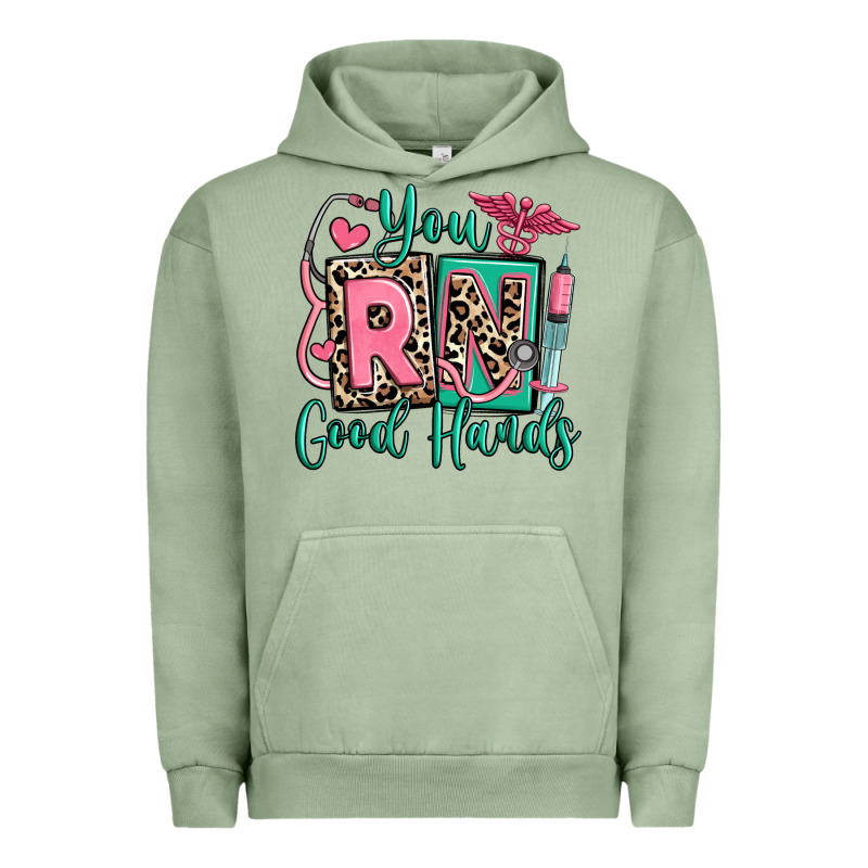 You Rn Good Hands Registered Nurse Urban Hoodie by RanaPortraitStore | Teevron