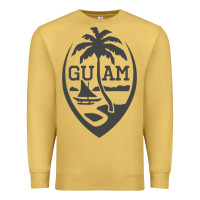 Antique Gold guam seal guam flag usa guamanian chamorro gifts pullover hoodie Premium Sweatshirt - linhVisuals