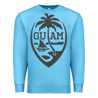 Ocean Blue guam seal guam flag usa guamanian chamorro gifts pullover hoodie Premium Sweatshirt - linhVisuals