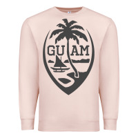 Pale Pink guam seal guam flag usa guamanian chamorro gifts pullover hoodie Premium Sweatshirt - linhVisuals