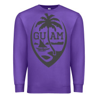 Purple guam seal guam flag usa guamanian chamorro gifts pullover hoodie Premium Sweatshirt - linhVisuals