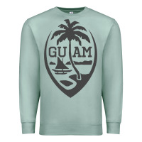 Seafoam guam seal guam flag usa guamanian chamorro gifts pullover hoodie Premium Sweatshirt - linhVisuals